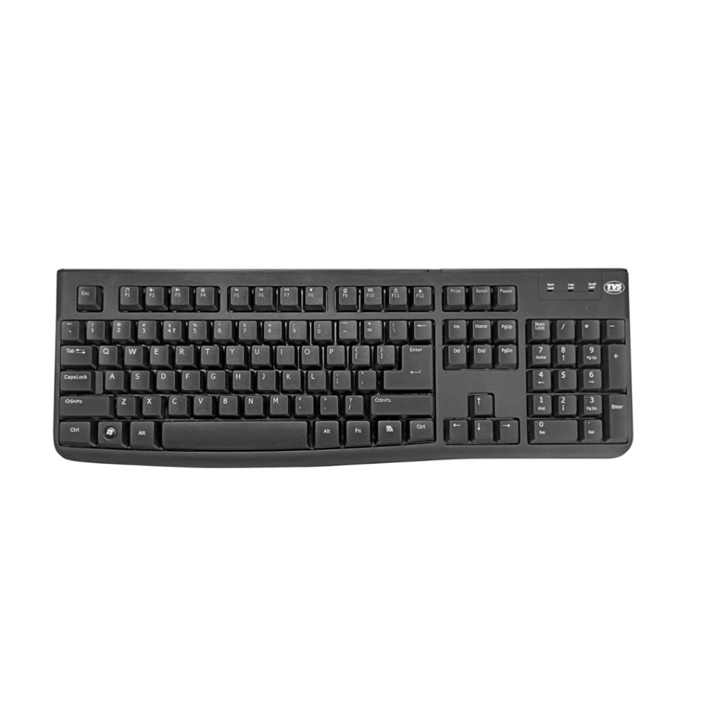 TVS Champ Plus Wired Keyboard 1.5 Meter USB cable, Guaranteed 10 Million