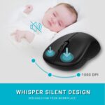 Rapoo 8000M Combo Black Wireless Keyboard & Mouse 3.0, 4.0 and 2.4 GHz, 1300 DP, 12M Battery Life - Image 2