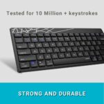 Rapoo 8000M Combo Black Wireless Keyboard & Mouse 3.0, 4.0 and 2.4 GHz, 1300 DP, 12M Battery Life - Image 5