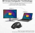Rapoo MT760L Multi Mode Wireless Mouse 8 Programmable Buttons, 90 Days Battery Life, , 4 Adjustable DPI, Matte Black - Image 6
