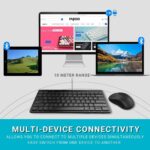 Rapoo 8000M Combo Black Wireless Keyboard & Mouse 3.0, 4.0 and 2.4 GHz, 1300 DP, 12M Battery Life - Image 9