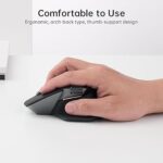 Rapoo MT760L Multi Mode Wireless Mouse 8 Programmable Buttons, 90 Days Battery Life, , 4 Adjustable DPI, Matte Black - Image 4