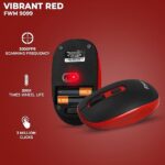 Foxin Mouse Wireless FWM9099 Vibrant Red - Image 2