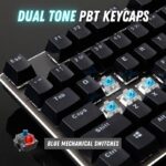 Rspoo V500 Baklit Mech Gaming Keyboard 60 million operations, Adjustable Back Light - Image 2