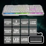 ZEB Keyboard + Mouse Gaming Transformer White - Image 5