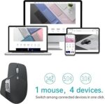 Rapoo MT760L Multi Mode Wireless Mouse 8 Programmable Buttons, 90 Days Battery Life, , 4 Adjustable DPI, Matte Black - Image 5