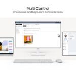 Samsung 32-Inch M5 FHD Smart Monitor, Office 365, Bluetooth, Multiple Ports, Speakers, Remote, Mouse & Keyboard Control, White, LS32DM501EWXXL - Image 2
