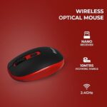 Foxin Mouse Wireless FWM9099 Vibrant Red - Image 3