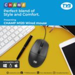 TVS Champ M120 Mouse 1.5 Million Durable Clicks, 1200 DPI Resolutions - Image 4