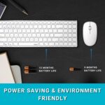 Rapoo 9300M White WL MM Keyboard & Mouse Combo Bluetooth 3.0, 4.0, 5.0 and 2.4 GHz, 1300 DPI , 12M Battery Life - Image 6
