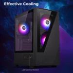 Zebronics Gaming Asta Pro Black With ZS 500 SMPS - Image 3