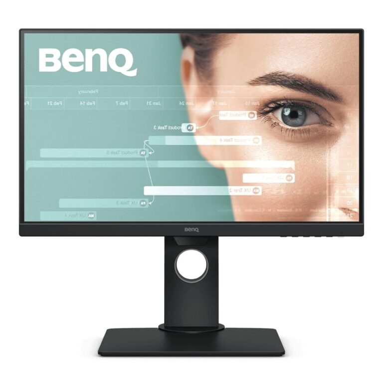 BenQ GW2780T 27" Full HD IPS Eye-Care Monitor with Height Adjust, Ultra-Slim Bezel, HDMI, DP & Speakers – Ergonomic Design for Work, Study & Comfort (Black)