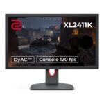 BenQ Zowie XL2411K 24-Inch Full HD 144Hz Esports Gaming Monitor – DyAc, 1ms TN Panel, Height Adjustable, HDMI/DP (Grey)