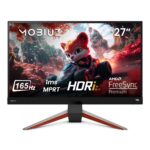 BenQ MOBIUZ EX2710Q 27" QHD 165Hz IPS Gaming Monitor with HDRi, FreeSync Premium, USB Hub, Eye-Care & Built-in Speakers – Height Adjustable & Bezel-Less Display