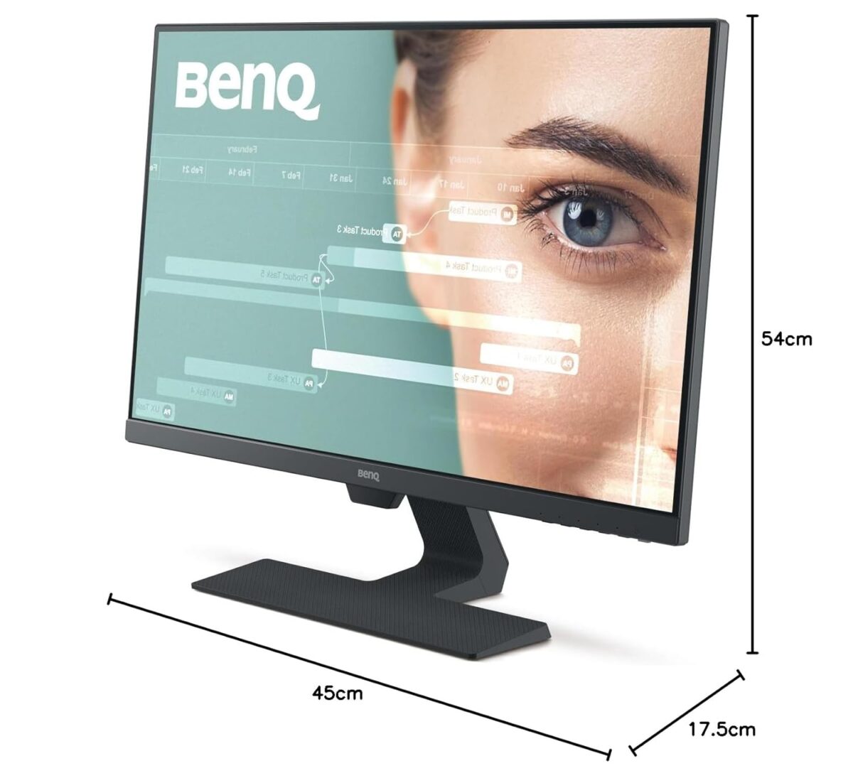 BenQ GW2480 24-Inch Full HD IPS Monitor with Eye-Care, HDMI/DP Ports and Built-in Speakers for Office and Home - Image 3