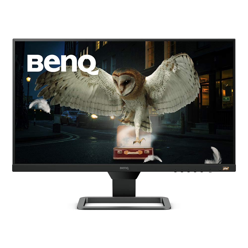 BenQ EW2480 24-Inch Full HD IPS Monitor with HDR10, Eye-Care Technology, Dual Speakers, and 3 HDMI Ports – 75Hz, Bezel-Less Design, Black