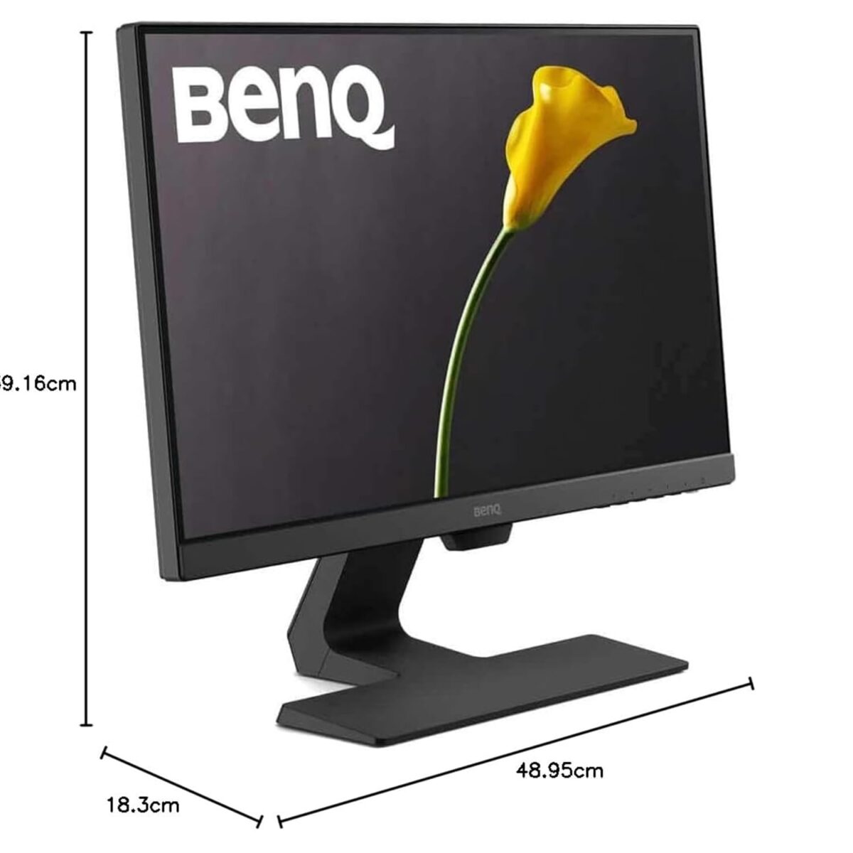 BenQ GW2283 22-Inch Full HD IPS Monitor | Eye-Care, Dual HDMI, Low Blue Light, Built-in Speakers, VESA Wall Mountable – Black - Image 8