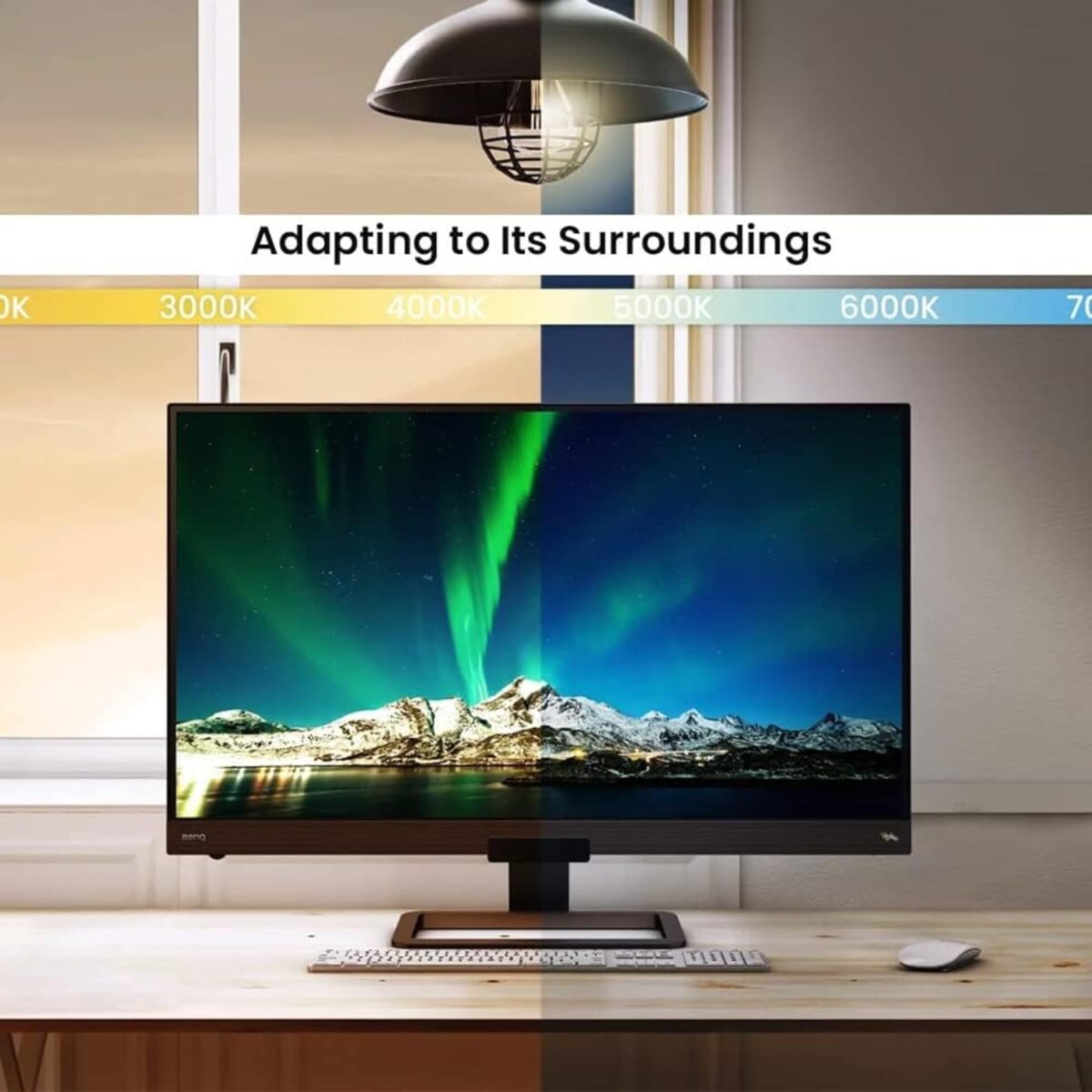 BenQ EW3280U 32-Inch 4K UHD IPS Monitor with HDR10, USB-C Power Delivery, TreVolo Speakers & Eye-Care Technology – Metallic Brown-Black - Image 8