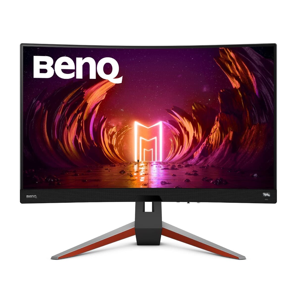 BenQ MOBIUZ EX2710R 27-Inch QHD 165Hz Curved IPS Gaming Monitor | 1ms, HDR400, FreeSync Premium Pro, 1000R, treVolo Speakers, HDMI, DP, USB Hub, Eye-Care, Remote (Metallic Grey)