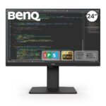 BenQ GW2485TC 24" IPS Full HD 75Hz Monitor with Height Adjust, USB-C 60W PD, Eye-Care Tech, Daisy Chain & Built-in Speakers – Ultra-Slim Bezel for Coding and Productivity (Black) - Image 11