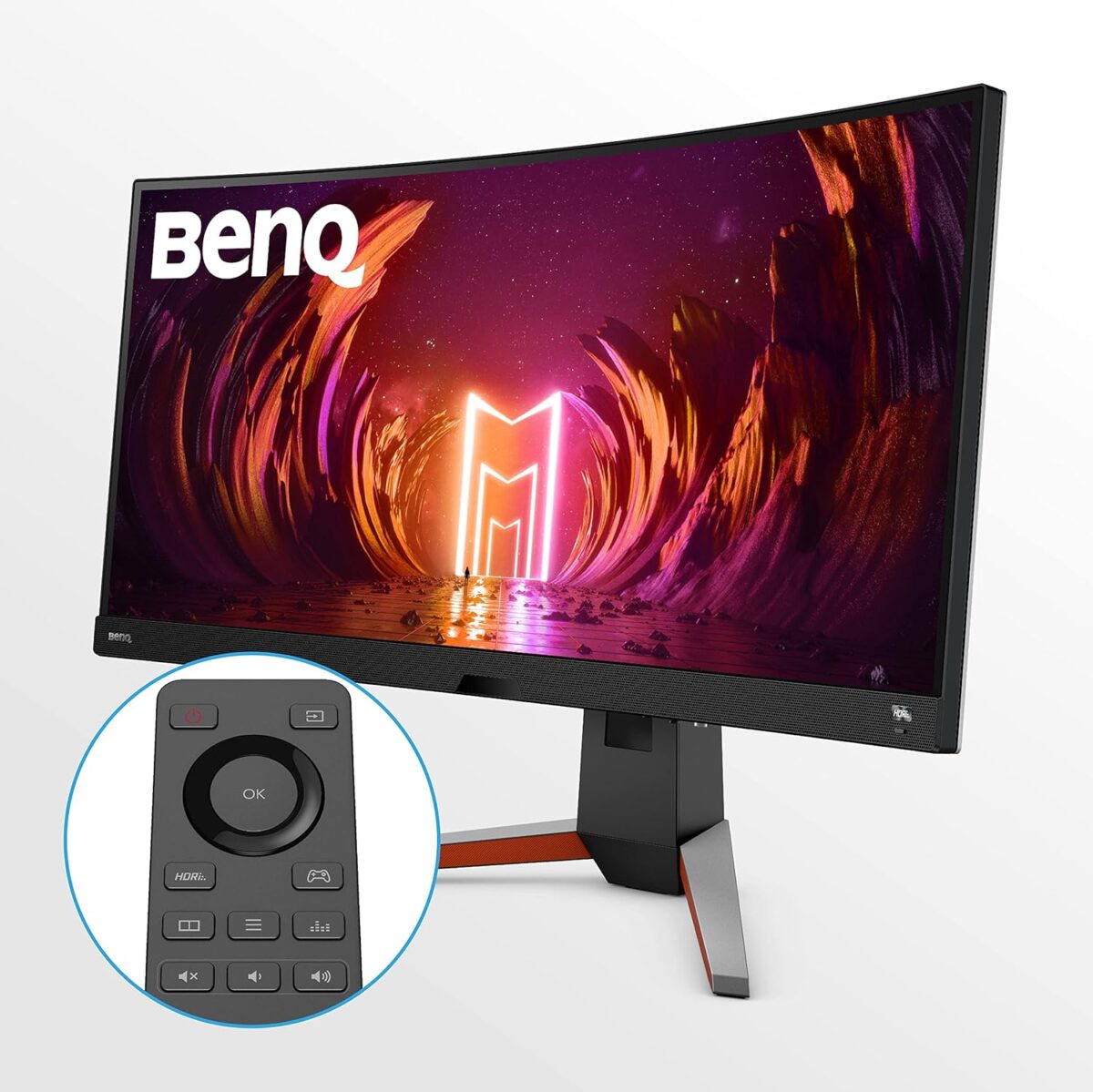 BenQ MOBIUZ EX3415R 34-Inch WQHD+ Ultrawide Curved Gaming Monitor | 144Hz, 1ms, HDRi, FreeSync Premium, IPS Panel, 2.1 Speakers, PIP/PBP, Eye-Care, Metallic Gray - Image 7