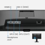BenQ GW2485TC 24" IPS Full HD 75Hz Monitor with Height Adjust, USB-C 60W PD, Eye-Care Tech, Daisy Chain & Built-in Speakers – Ultra-Slim Bezel for Coding and Productivity (Black) - Image 6