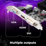 Zebronics NVIDIA GT610 2GB DDR3 PCIe 2.0 Graphics Card | HDMI, DVI, VGA | Heatsink with Fan | 1000 MHz GPU Clock - Image 3
