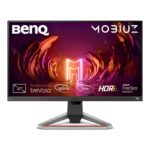 BenQ MOBIUZ EX2710S 27" 165Hz Full HD IPS Gaming Monitor with HDRi, FreeSync Premium, Height Adjustable Stand, Eye-Care Tech & Built-in Speakers – Bezel-Less Display (Dark Grey)