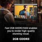 Zebronics NVIDIA GT610 2GB DDR3 PCIe 2.0 Graphics Card | HDMI, DVI, VGA | Heatsink with Fan | 1000 MHz GPU Clock - Image 2