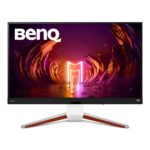 BenQ MOBIUZ EX3210U 32-Inch 4K UHD IPS Gaming Monitor | 144Hz, 1ms, HDMI 2.1, PS5 Compatible, HDR600, FreeSync Premium Pro, treVolo Speakers, Eye-Care, USB Hub, Remote (White)