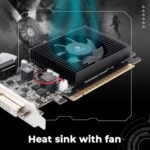 Zebronics NVIDIA GT610 2GB DDR3 PCIe 2.0 Graphics Card | HDMI, DVI, VGA | Heatsink with Fan | 1000 MHz GPU Clock - Image 5